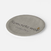 Assiettes En Carton Jardin fêté en béton (Angle)