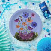 Assiettes En Carton Jardin fleuri (Fête)