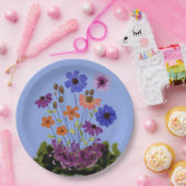 Assiettes En Carton Jardin fleuri (Fête)