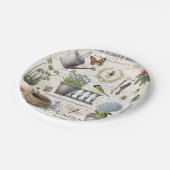 Assiettes En Carton Jardin fleuri Vintage (Angle)