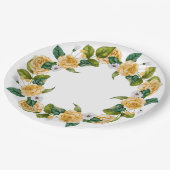 Assiettes En Carton Jardin jaune (Angle)