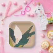 Assiettes En Carton Jardin moderne Calla Lily (Fête)