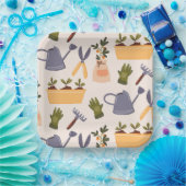 Assiettes En Carton Jardin Outils Jardin Fête d'anniversaire (Fête)