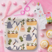 Assiettes En Carton Jardin Outils Jardin Fête d'anniversaire (Fête)