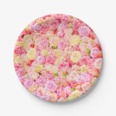 Assiettes En Carton Jardin rose (Devant)