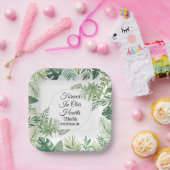 Assiettes En Carton Jardin vert Funérailles Feuilles (Fête)