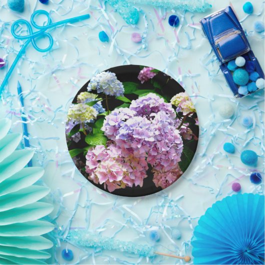Assiettes En Carton Jardins d'Hydrangea (Fête)