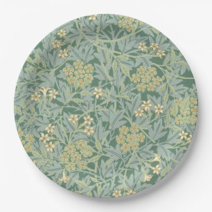 Assiettes En Carton Jasmine (par William Morris)