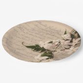 Assiettes En Carton Jasmine sur l'ancien script (Angle)