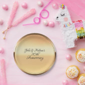 Assiettes En Carton Jaune brillant or Personnalisé (Fête)