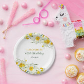 Assiettes En Carton Jaune Daffodique Blanc Rustique Floral Anniversair (Fête)