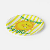 Assiettes En Carton Jaune et blanc Bleu Joyeux Plaques de papier d'ann (Angle)