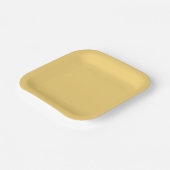 Assiettes En Carton Jaune solide côtier moderne (Angulaire)