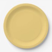 Assiettes En Carton Jaune solide côtier moderne (Devant)