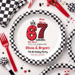 Assiettes En Carton J'avais 6 ans, maintenant j'ai 7 ans – Anniversair