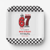 Assiettes En Carton J'avais 6 ans, maintenant j'ai 7 ans – Double anni (Recto)