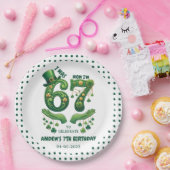 Assiettes En Carton J'avais 6 ans maintenant j'ai 7 ans garçon St Patr (Fête)