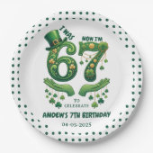 Assiettes En Carton J'avais 6 ans maintenant j'ai 7 ans garçon St Patr (Devant)