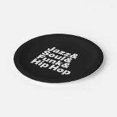 Assiettes En Carton Jazz et âme et trouille et hip hop (Angle)