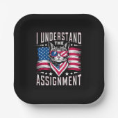 Assiettes En Carton Je Comprends L'Affectation Chat Enfant Chat Lady (Recto)