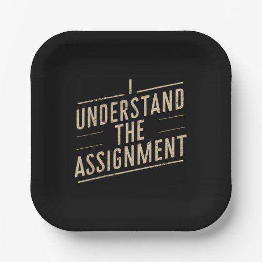 Assiettes En Carton Je comprends l'affectation Vote Kamala's 2024 (Recto)