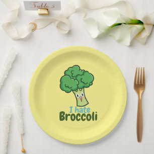 Assiettes En Carton Je déteste les plaquettes de papier rond du garçon