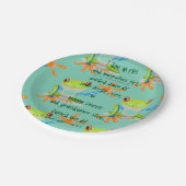 ASSIETTES EN CARTON "JE DINS EN VOL !" (Angle)