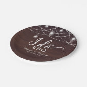 Assiettes En Carton Je fais BBQ Rustique Engagement Party Plaque papie (Angle)