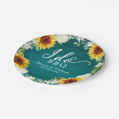 Assiettes En Carton Je fais du BBQ Fête de fiançailles Champêtres Tour (Angle)