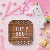 Assiettes En Carton Je Fais Un Barbecue Fête De Fiançailles De Couple (Fête)