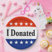 Assiettes En Carton Je fais un don (Fête)