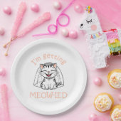 Assiettes En Carton Je me fais Meow-ied ! (Fête)