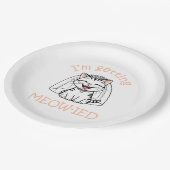 Assiettes En Carton Je me fais Meow-ied ! (Angle)