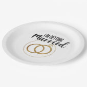 Assiettes En Carton Je me marie (Angle)