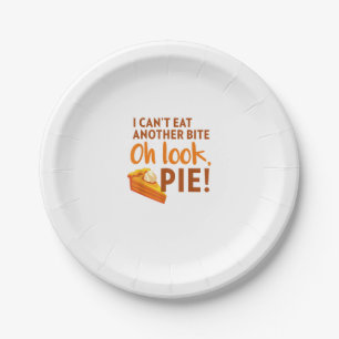 Assiettes En Carton Je ne peux pas manger un autre morceau, Oh regarde