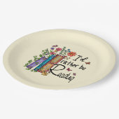 Assiettes En Carton Je préfère lire (Angle)