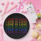 Assiettes En Carton Je promets d'enseigner l'amour - Diversité, égalit (Fête)