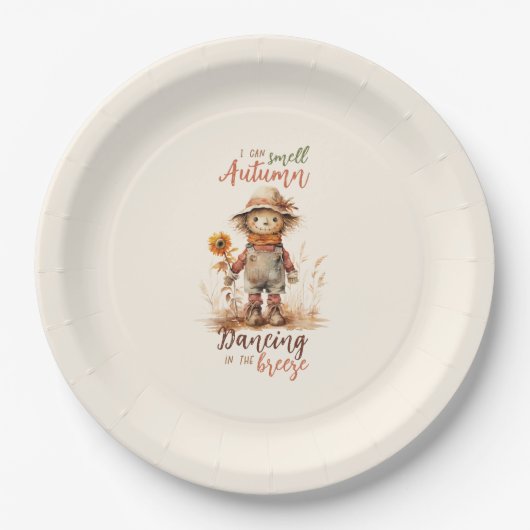 Assiettes En Carton Je Sens L'Automne (Devant)