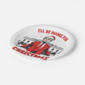 Assiettes En Carton Je serai à la maison pour l'Inaguration de Noël de (Angle)