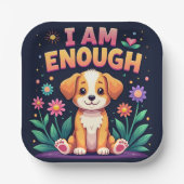 Assiettes En Carton Je suis assez (Recto)