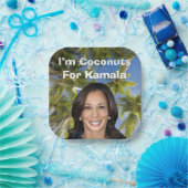 Assiettes En Carton Je suis des noix de coco pour Kamala (Fête)