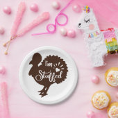 Assiettes En Carton Je suis farci Drôle Thanksgiving (Fête)