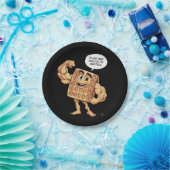 ASSIETTES EN CARTON JE SUIS ICI POUR LES WAFFLES (Fête)