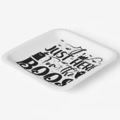 Assiettes En Carton Je suis juste là pour les Boos (Angulaire)