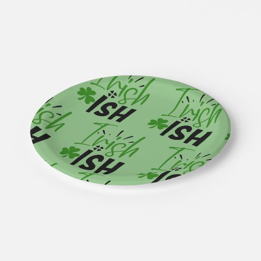 Assiettes En Carton Je suis la St Patrick’s Day irlandaise (Angle)