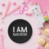 Assiettes En Carton Je suis Noir (Fête)