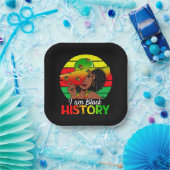 Assiettes En Carton Je Suis Noir Histoire Amérique Africaine (Fête)