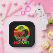 Assiettes En Carton Je Suis Noir Histoire Amérique Africaine (Fête)