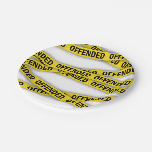 Assiettes En Carton Je suis offensé que la police ne croise pas