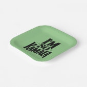 Assiettes En Carton Je suis si Kamala Brat Green Meme (Angulaire)